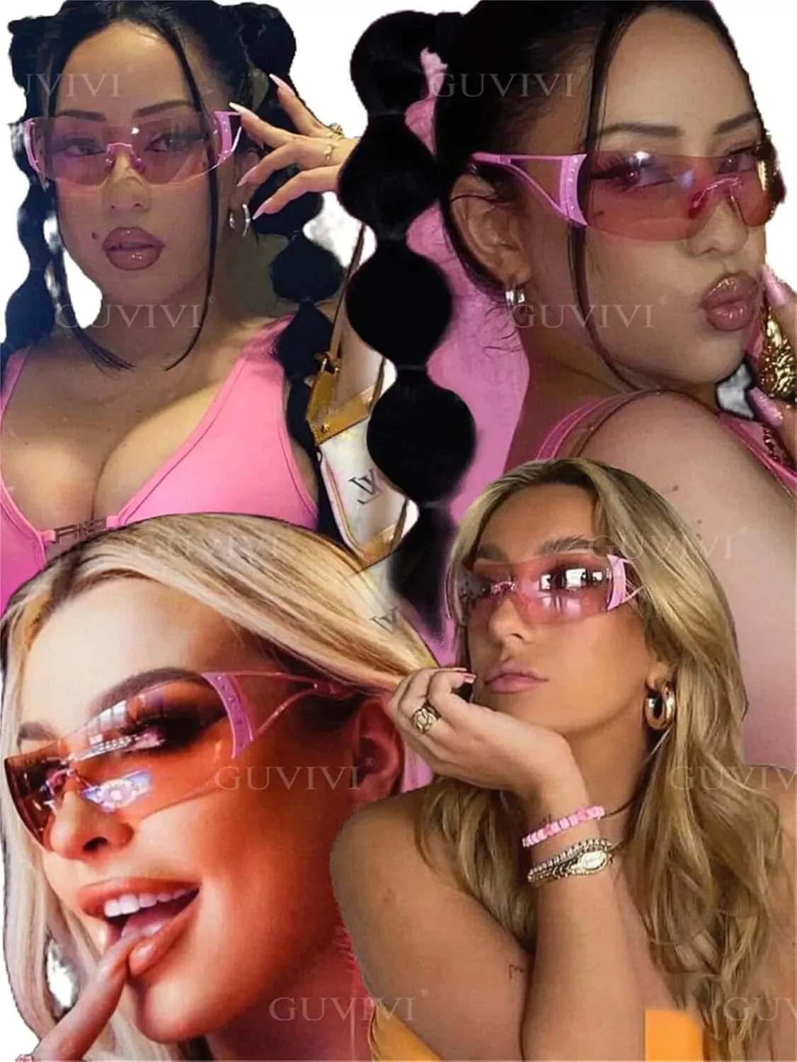 Wrap Around Y2K Sunglasses for Women Men Shield Flat Top Sunglasses Futuristic Frameless Gradient Lens Sun Glasses