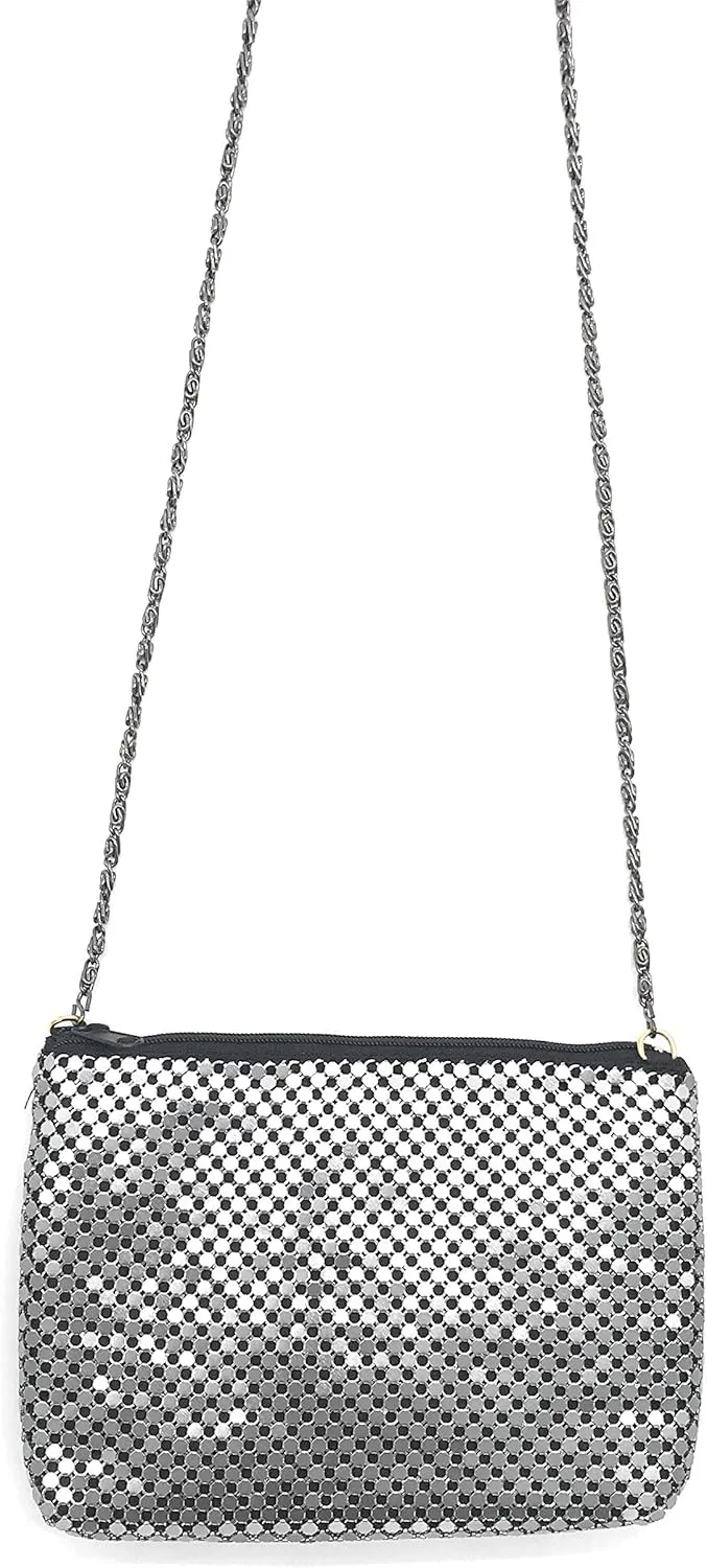 XX-Small Crossbody Clutch Evening Bags for Women Vintage Mesh Purse for Cocktail Party Prom Wedding Banquet