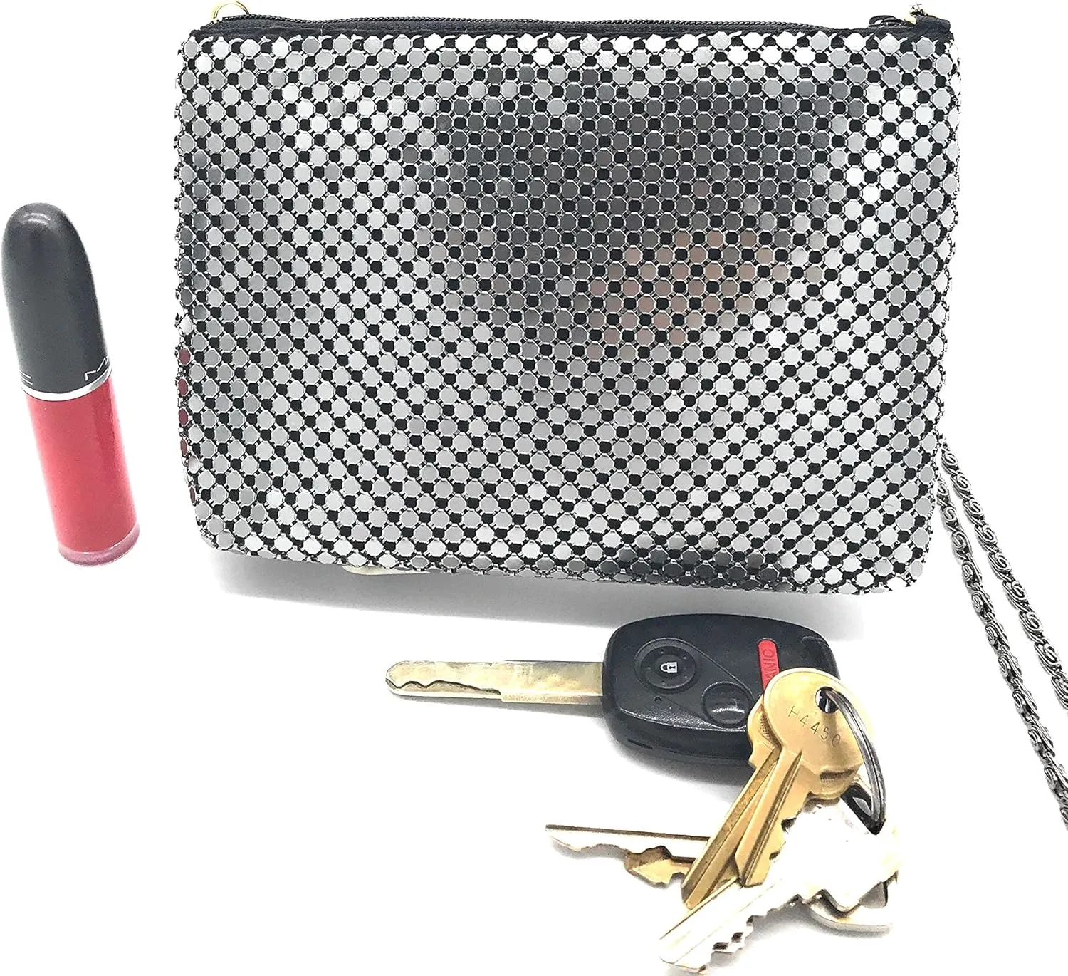 XX-Small Crossbody Clutch Evening Bags for Women Vintage Mesh Purse for Cocktail Party Prom Wedding Banquet