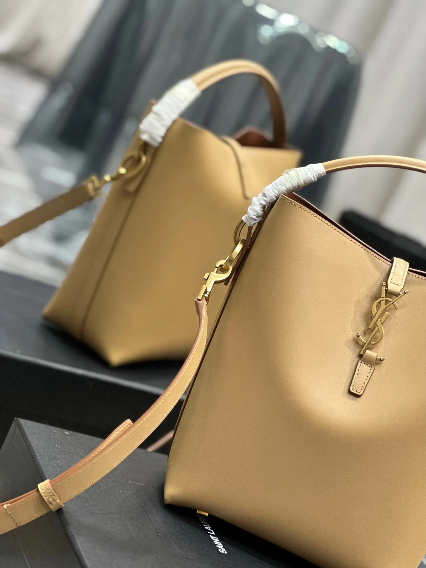 Y Bucket Bag in Original Italian Calfskin