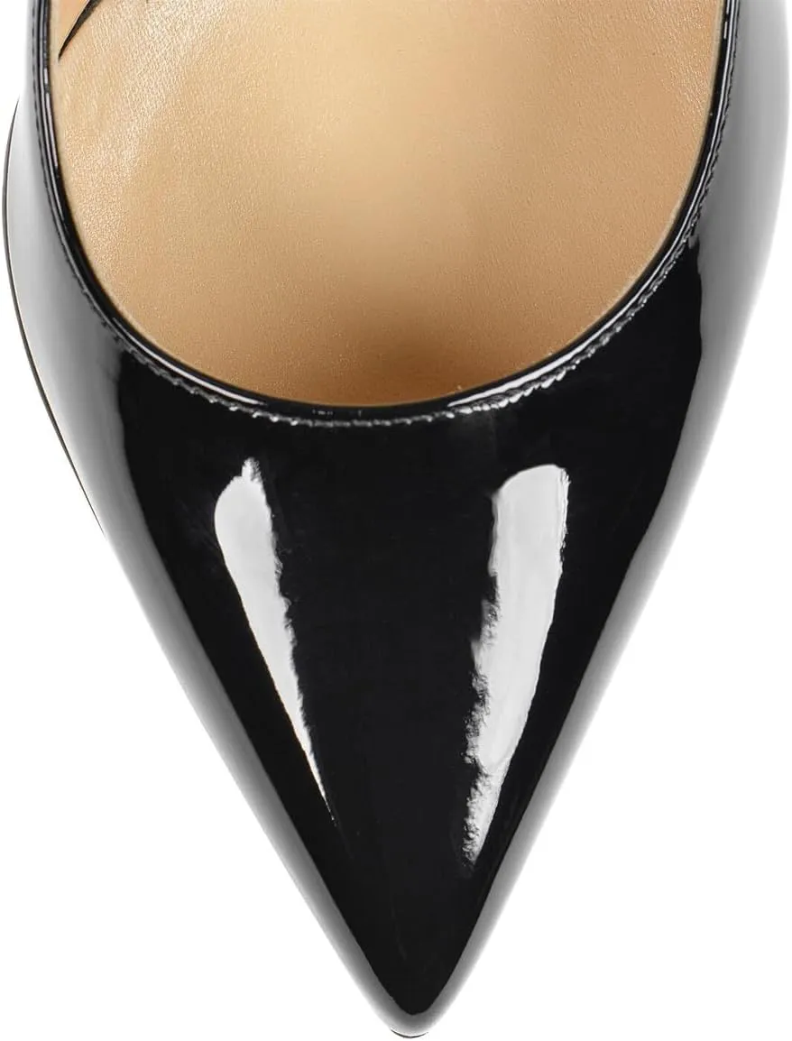 YDN Women Basic Pointed Toe Pumps Special Metallic Spiral High Heels Slip On Daily Outfit Business Party Dress Formal Shoes Size 4-16 US