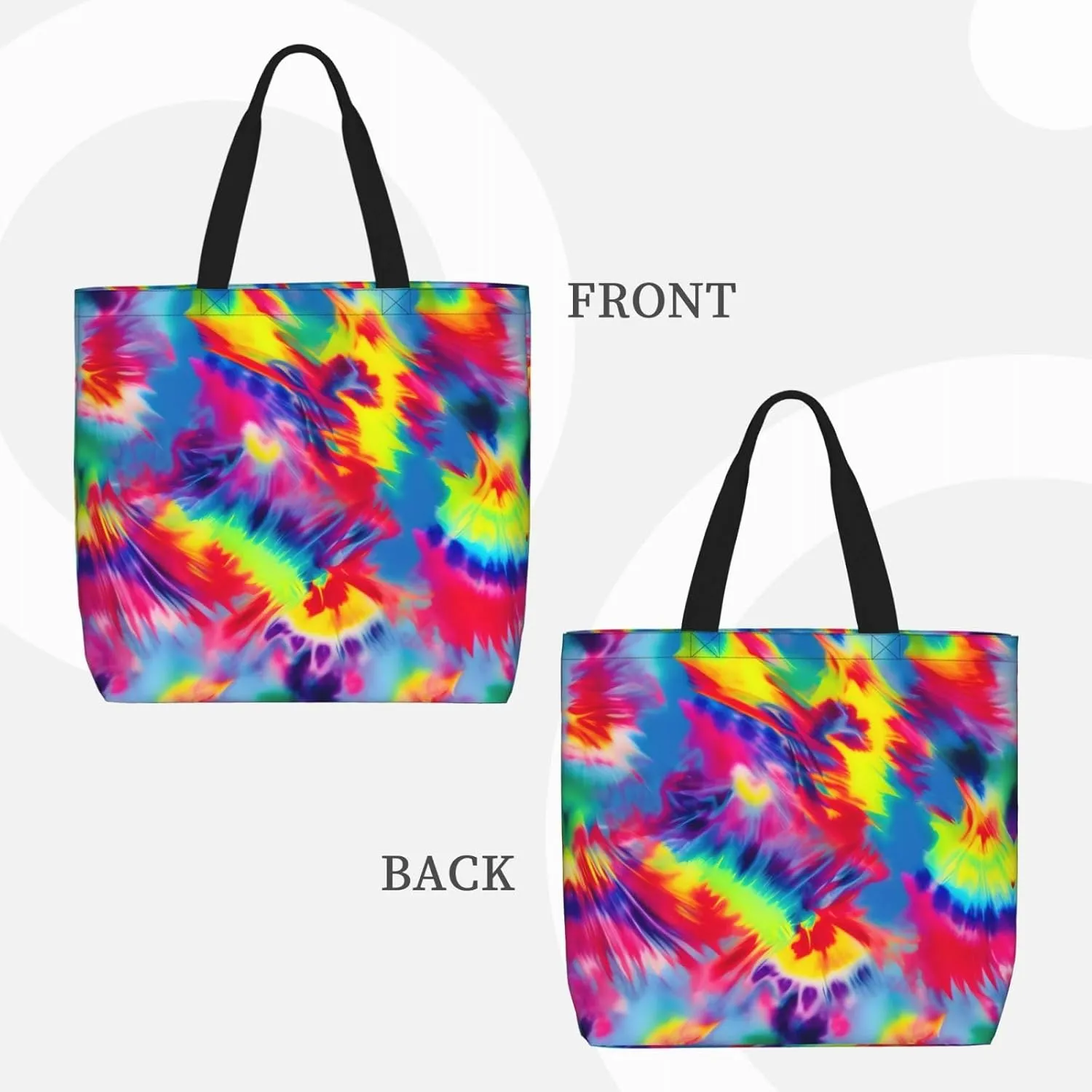 Yellow And Blue Stripes Print Tote Bag Casual Shoulder Bag Handbag Reusable Shopping Travel Bag Gifts For Women
