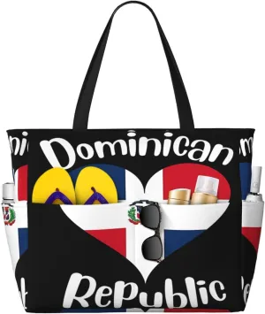 Yemenian Flag Emblem Women Large Beach Bag Travel Weekender Foldable Tote Bag for Pool Beach Vacation Gym