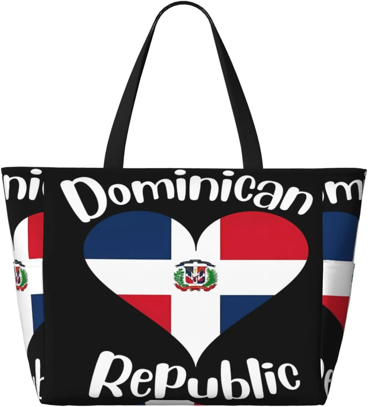Yemenian Flag Emblem Women Large Beach Bag Travel Weekender Foldable Tote Bag for Pool Beach Vacation Gym