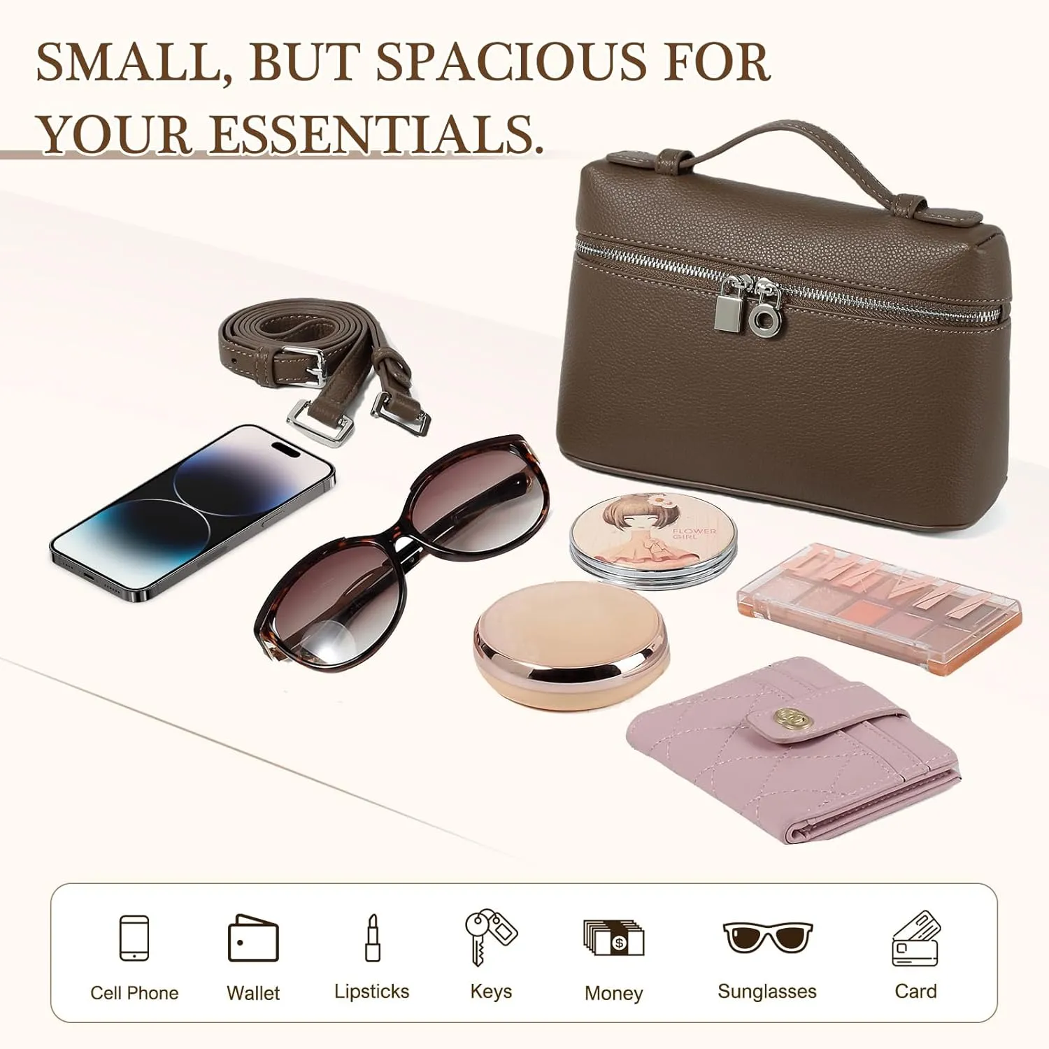 YIKOEE Luxury Designer Handbags for Women Crossbody Top Handle Purse