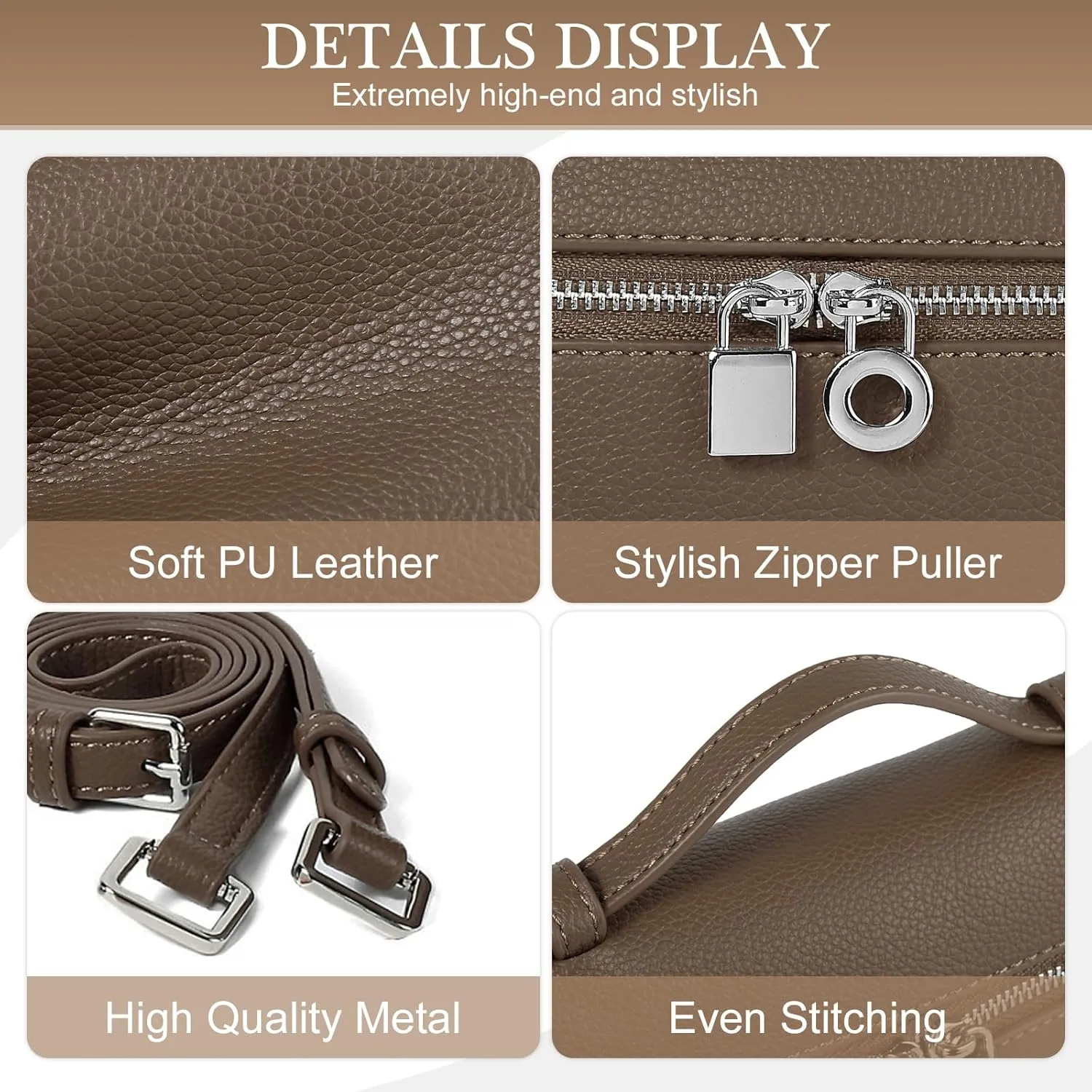 YIKOEE Luxury Designer Handbags for Women Crossbody Top Handle Purse