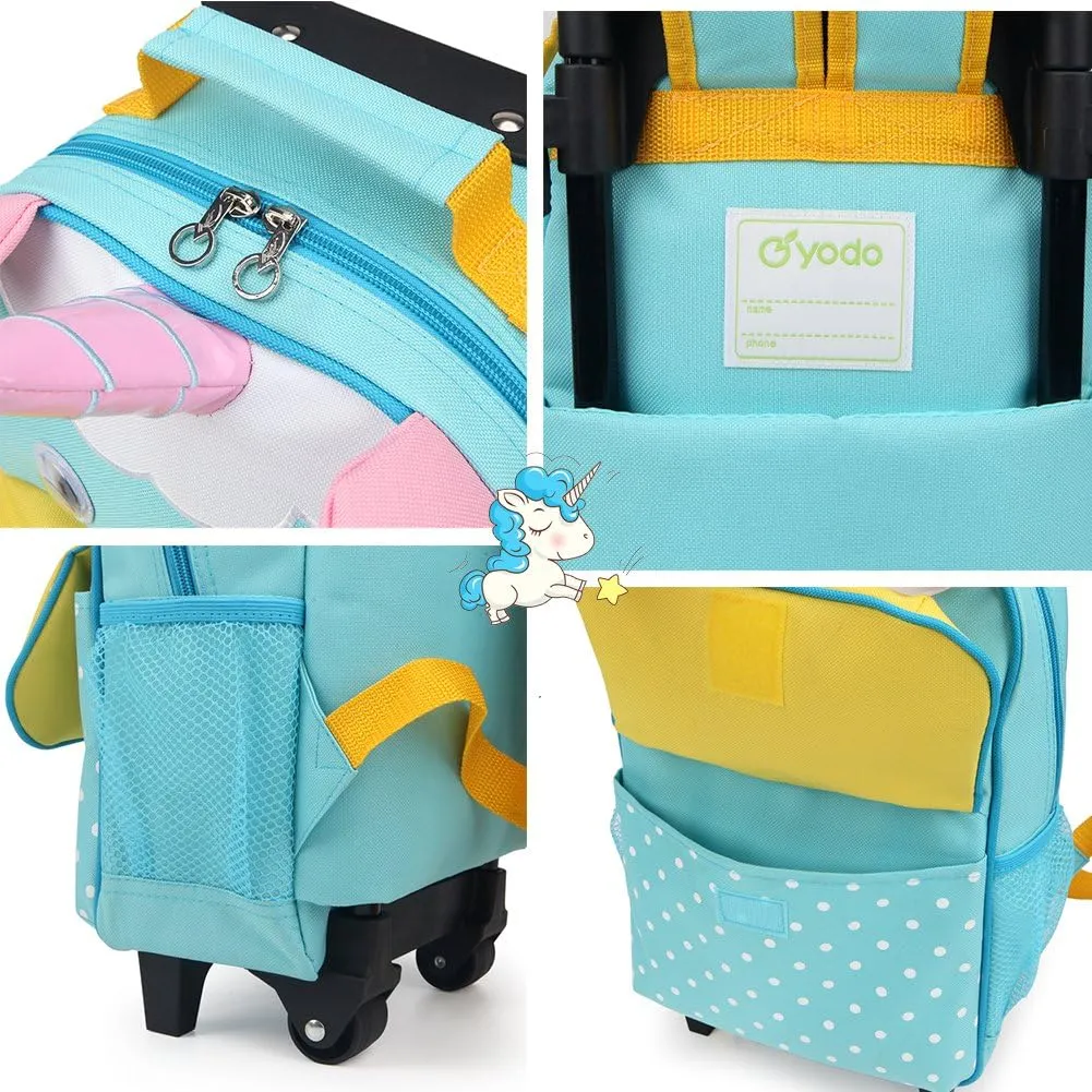 Yodo 3-Way Kids Suitcase Luggage or Toddler Rolling Backpack with wheels