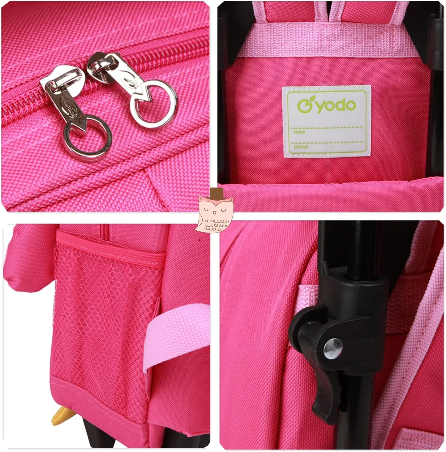 Yodo 3-Way Kids Suitcase Luggage or Toddler Rolling Backpack with wheels