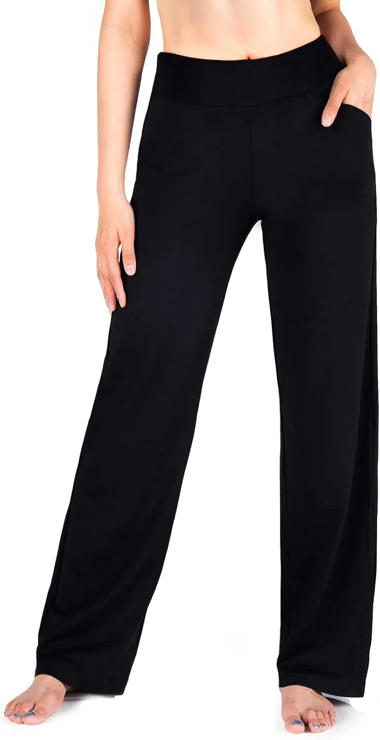 Yogipace Women's Petite/Regular/Tall Straight Leg Loose Fit Yoga Pants Lightweight Lounge Sweatpants