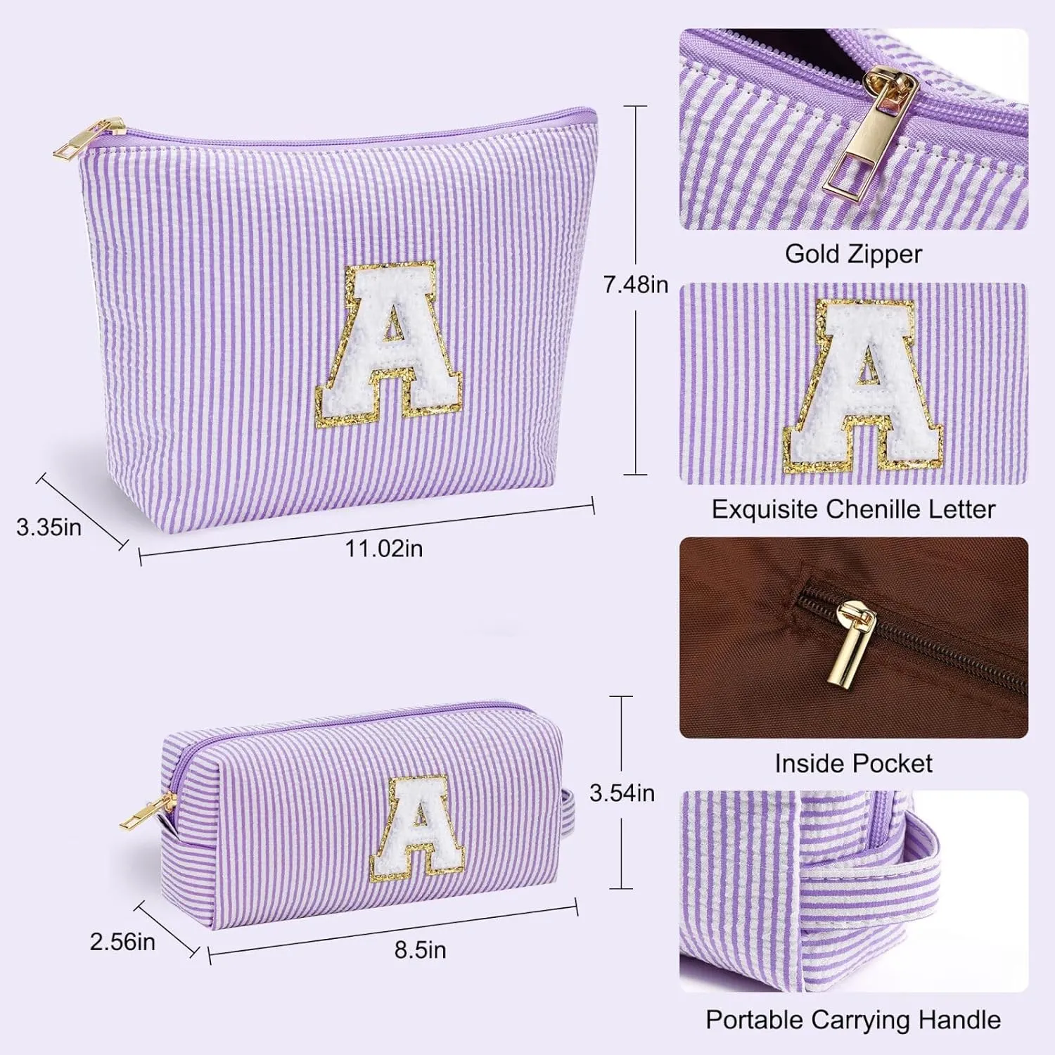 YOOLIFE Gifts for Women, Makeup Bag Make Up Bag Pouch Cosmetics Organizer Bag Cute Makeup Bag Gift for Wife Personalized Best Friend Birthday Gifts Birthday Gifts Sister Daughter Gifts R