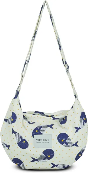 Your Cozy Women's Sling Crossbody Bags Large Shoulder Shopping Hobo Bag Handbag Top Zip Bags Handmade Messenger Bag