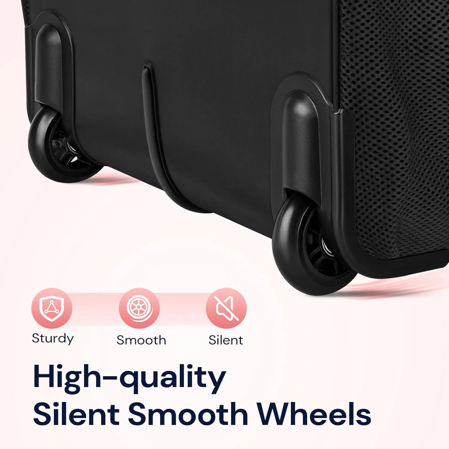 Ytonet Rolling Laptop Bag Women, Rolling Briefcase for Women, 17.3 Inch Laptop Bag with Wheels Rolling Computer Bag Laptop Case for Work Travel College Business Wife Mom Teacher, Black