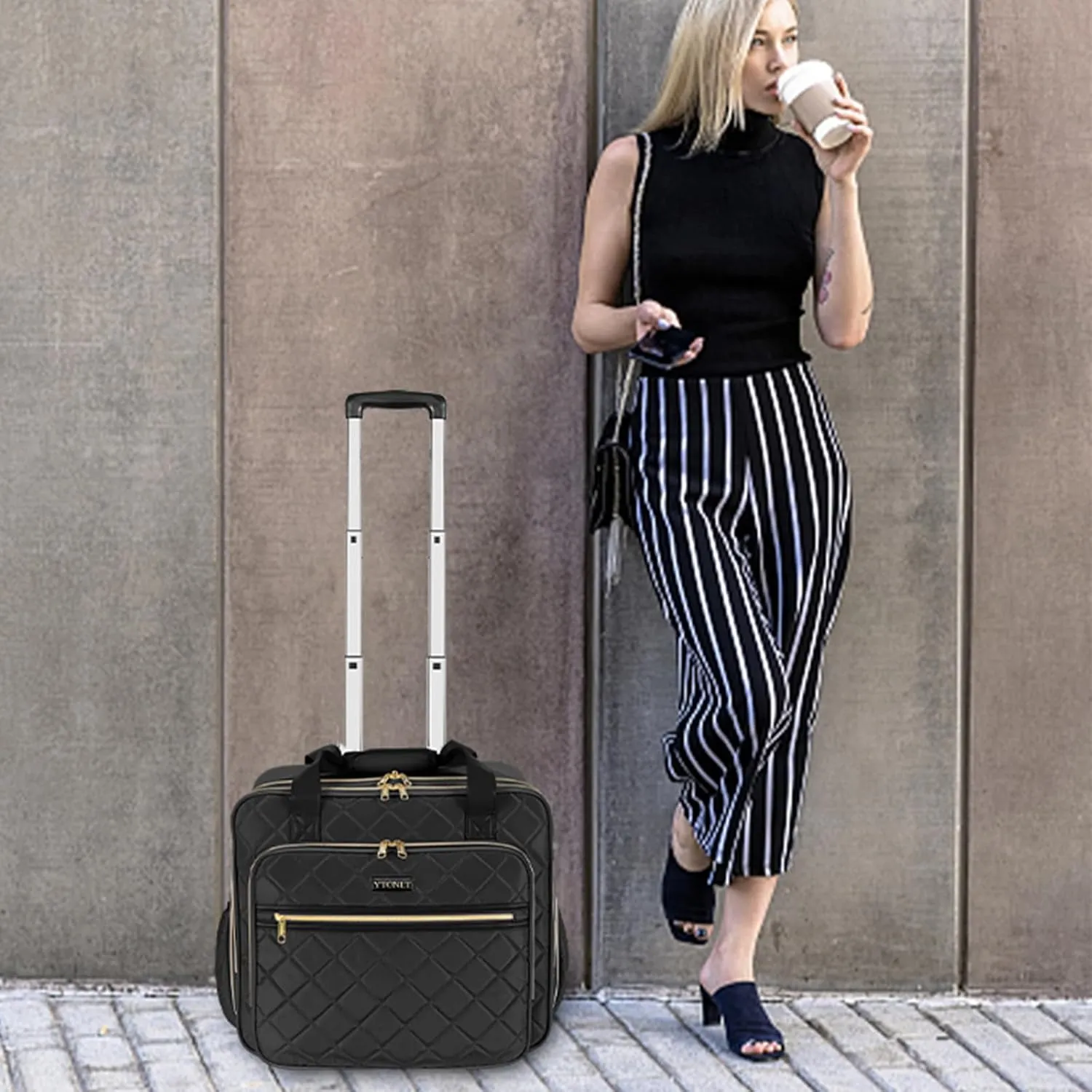 Ytonet Rolling Laptop Bag Women
