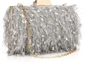 YYW Clutch Purse for Women Cute Handbags Top Handle Evening Bag Crossbody Bag Shoulder Bag for Wedding Party Prom Banquet
