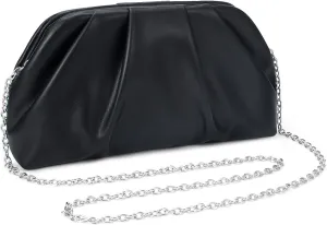YYW Clutch Purse for Women Formal Soft Pleated PU Evening Clutch Evening Bag Hand Bag for Weddings, Proms, Cocktail