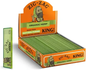 ZIG-ZAG Hemp Rolling Papers King Size (24 Booklets) - 32 Sheets Each