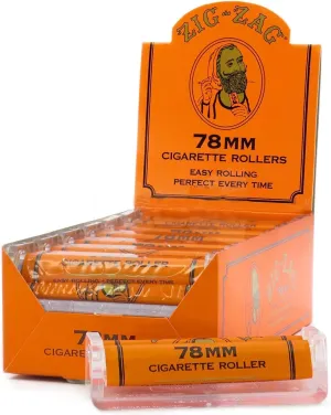 Zig-Zag Premium Cigarette Rolling Machine, 78mm, 1 1/4 Size, 12-Piece Carton