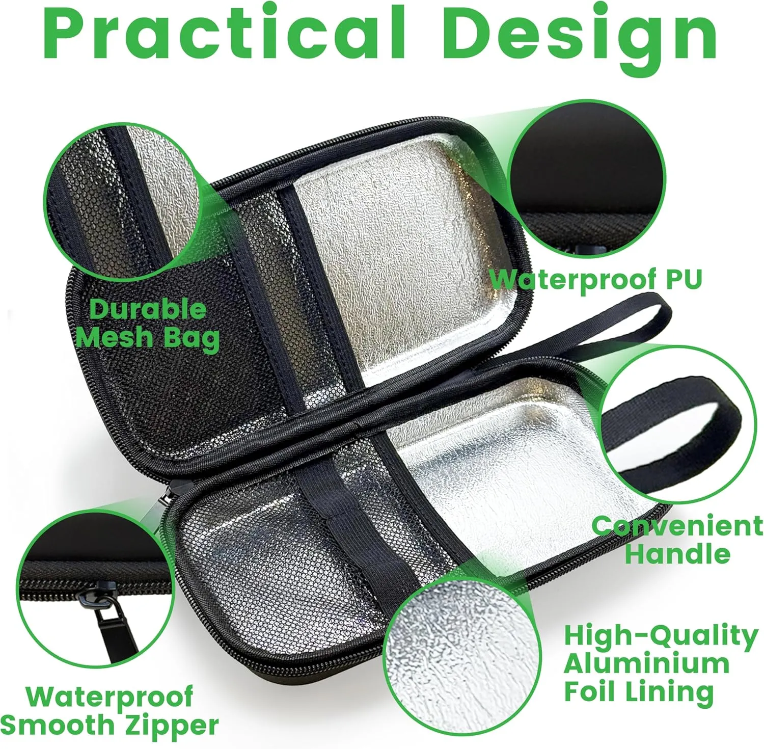 ZLR Insulin Cooler Travel Case with 3 x 90g Ice Packs, TSA Approved Diabetetes Insulin Pen Bag, Easy to Carry Medicine Insulated Cool Organizer for Diabetic, Large