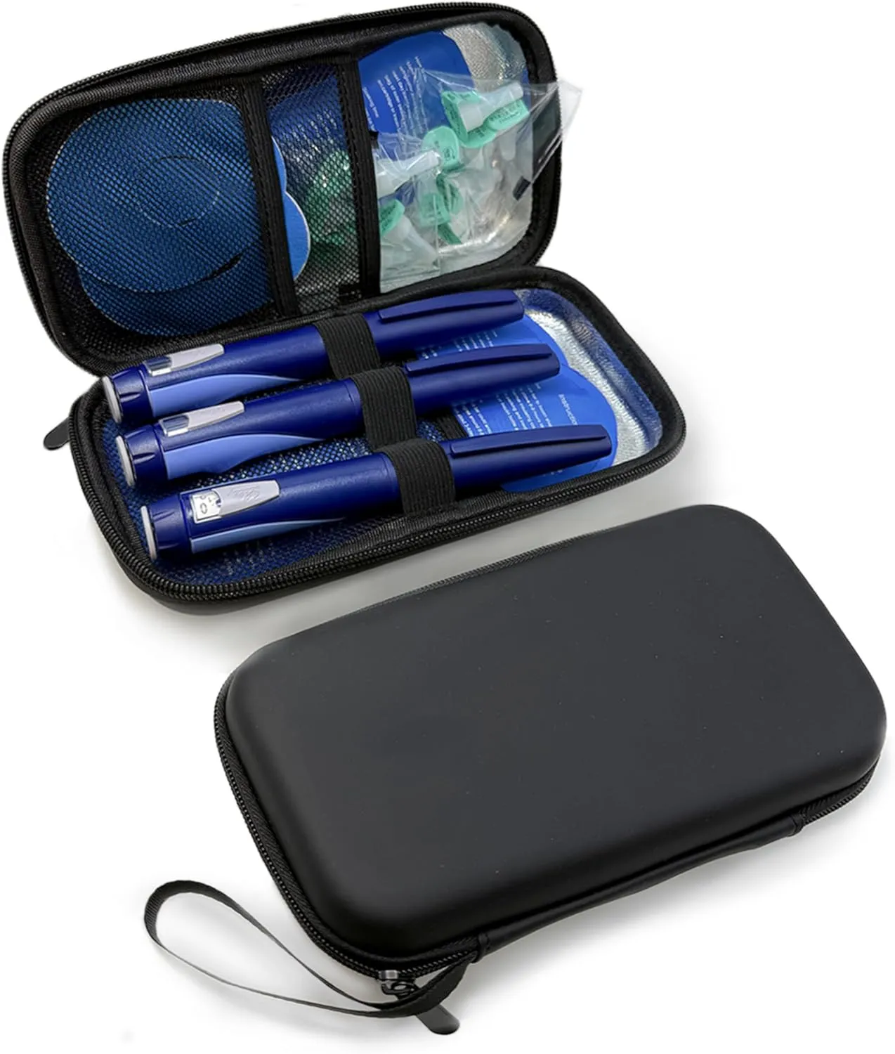 ZLR Insulin Cooler Travel Case with 3 x 90g Ice Packs, TSA Approved Diabetetes Insulin Pen Bag, Easy to Carry Medicine Insulated Cool Organizer for Diabetic, Large